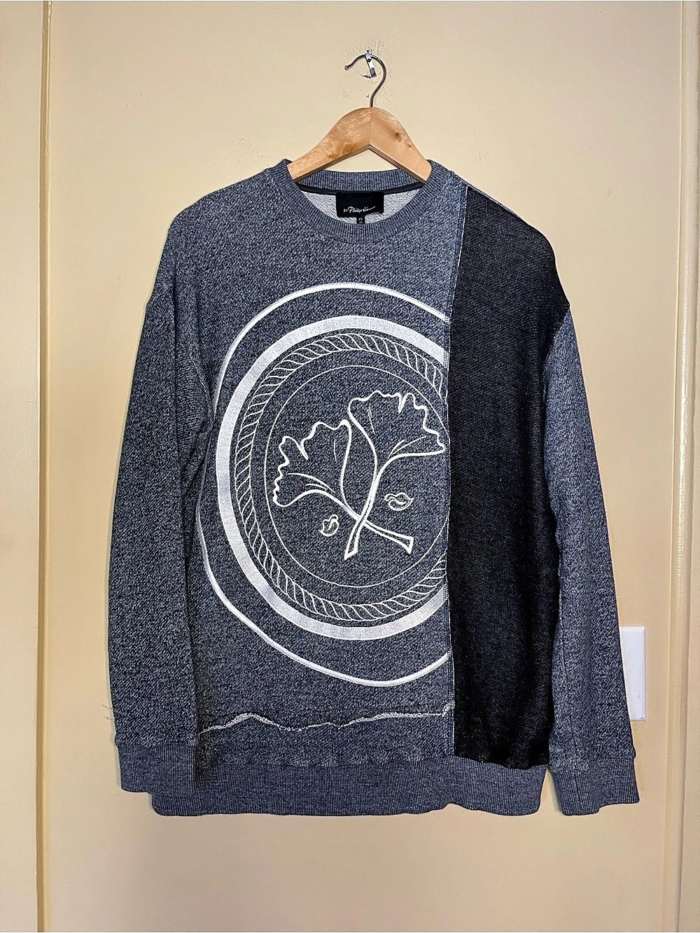 3.1 Phillip Lim Color Block Graphic Sweater Size XS